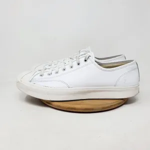 Converse Jack Purcell Sneakers Mens 11.5 Shoes White Leather Low Athletic Ox