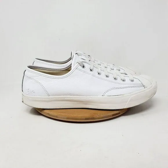 Converse Jack Purcell Sneakers Mens 11.5 Shoes White Leather Low Athletic Ox