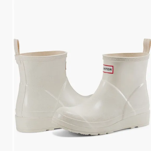 COPY - NEW Hunter Women’s Creamy White Short Rain Boots with Sparkle