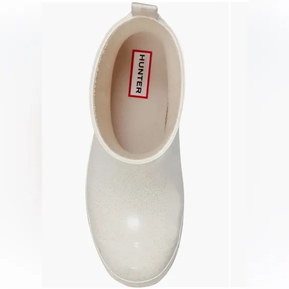 COPY - NEW Hunter Women’s Creamy White Short Rain Boots with Sparkle