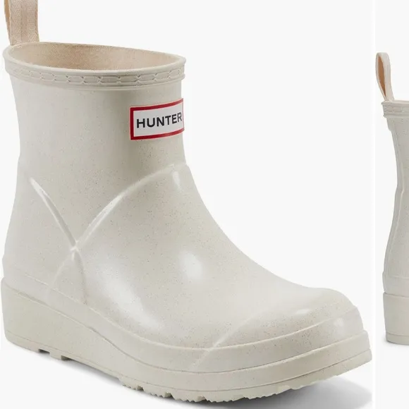 COPY - NEW Hunter Women’s Creamy White Short Rain Boots with Sparkle