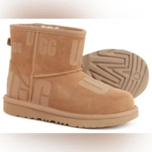 COPY - UGG Australia Girls Cozy Scatter Graphic Mini Booties Size 4 NIB!
