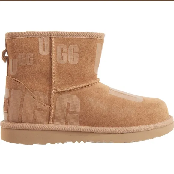 COPY - UGG Australia Girls Cozy Scatter Graphic Mini Booties Size 4 NIB!