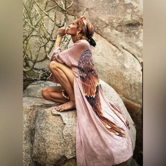 COPY - Warriors of the Divine Angel Wing Caftan! NWOT! Retail $300
