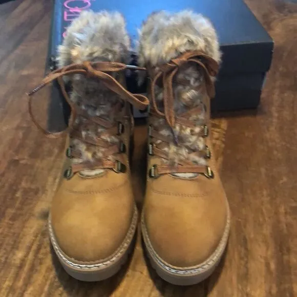 Corkys Challenge Casual Boots Cognac