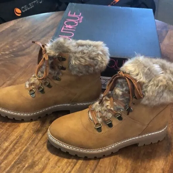 Corkys Challenge Casual Boots Cognac