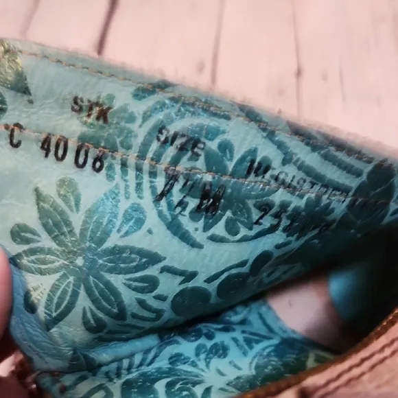 Corral Tan and Teal Embroidered Short Boots