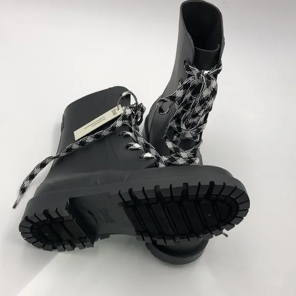 Cougar Madrid Waterproof Combat Rain Boot Black Matte