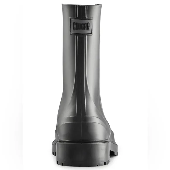 Cougar Madrid Waterproof Combat Rain Boot Black Matte