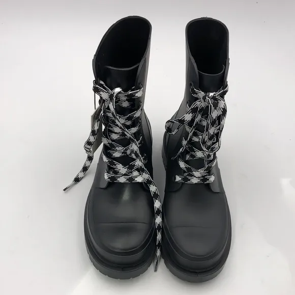 Cougar Madrid Waterproof Combat Rain Boot Black Matte