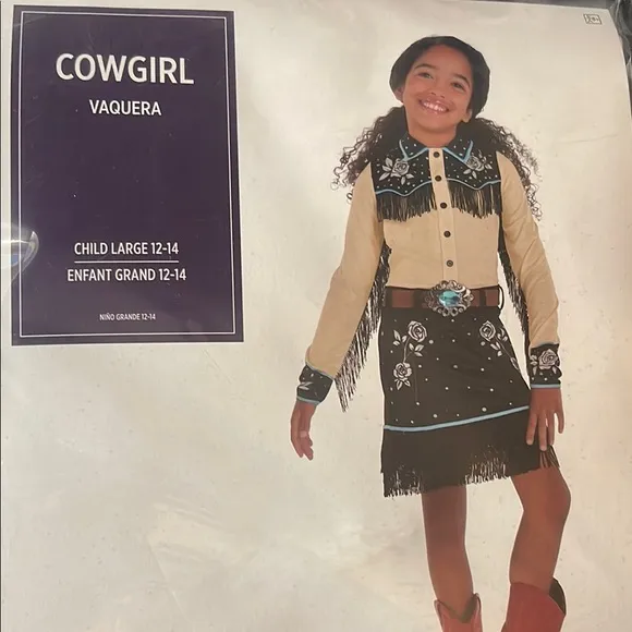 Cowgirl Vaquera Costume for Kids