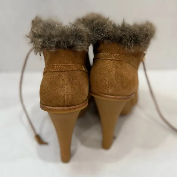 Cozy Brown Fur-Lined Ankle Boots