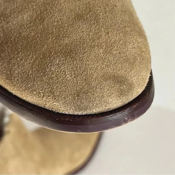 Crew sherpa lined chelsea suede boot 7.0