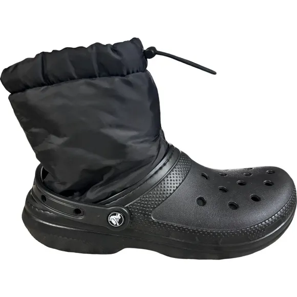 Crocs Classic Lined Neo Puff Boots 'Black' 206630-060 men’s 9 women’s 11