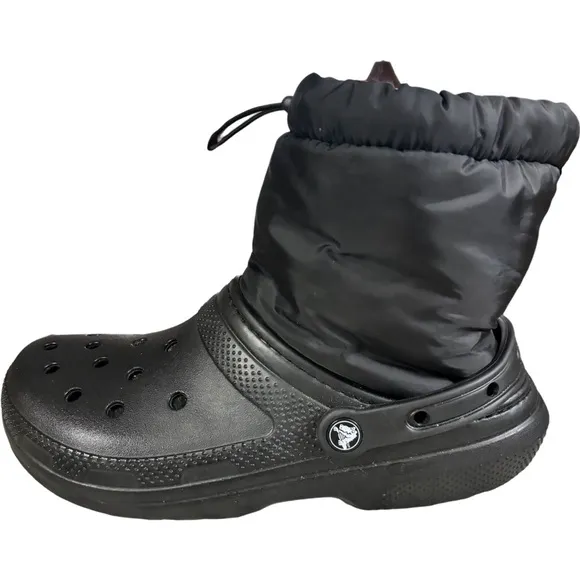 Crocs Classic Lined Neo Puff Boots 'Black' 206630-060 men’s 9 women’s 11