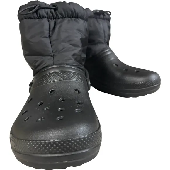 Crocs Classic Lined Neo Puff Boots 'Black' 206630-060 men’s 9 women’s 11