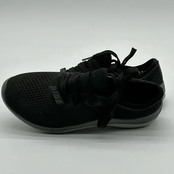 Crocs Women's Literide 360 Pacer Waterproof Sneakers Shoes Size 9 Black Grey