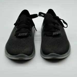 Crocs Women's Literide 360 Pacer Waterproof Sneakers Shoes Size 9 Black Grey