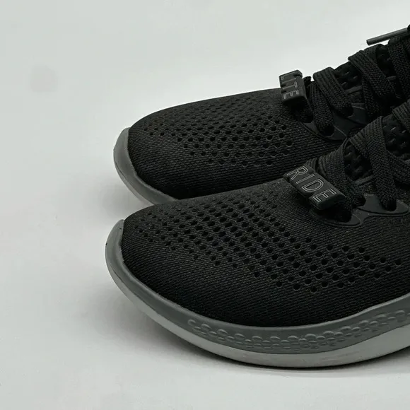 Crocs Women's Literide 360 Pacer Waterproof Sneakers Shoes Size 9 Black Grey