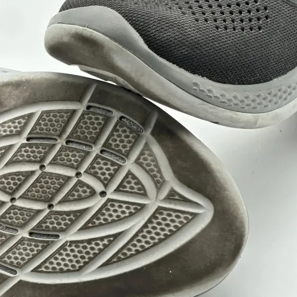 Crocs Women's Literide 360 Pacer Waterproof Sneakers Shoes Size 9 Black Grey