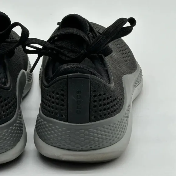 Crocs Women's Literide 360 Pacer Waterproof Sneakers Shoes Size 9 Black Grey