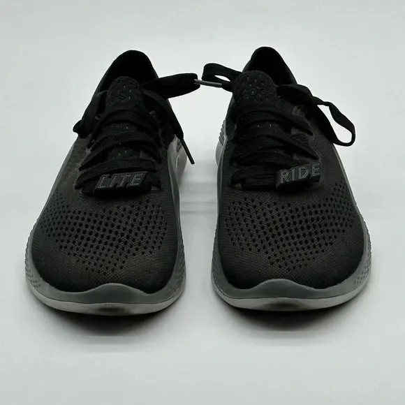 Crocs Women's Literide 360 Pacer Waterproof Sneakers Shoes Size 9 Black Grey