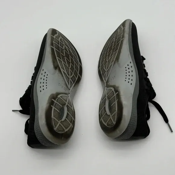 Crocs Women's Literide 360 Pacer Waterproof Sneakers Shoes Size 9 Black Grey
