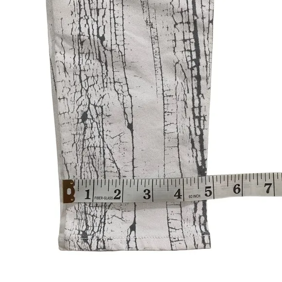 Cult of Individuality Zen Mid-Rise Women White Skinny Jeans Sz 24 NWT Crackle