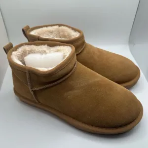 CUSHIONAIRE Women's pull on boot 9 CHESTNUT NEW