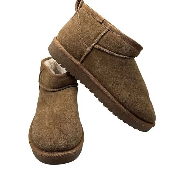 CUSHIONAIRE Women's pull on boot 7.5 CHESTNUT