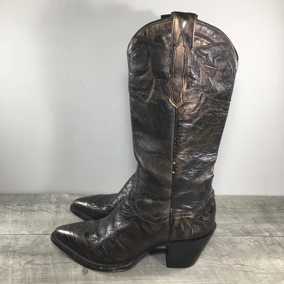 Dan Post DP3245 El Paso Collection Leather Cowboy Western Womens Boots Size 7.5