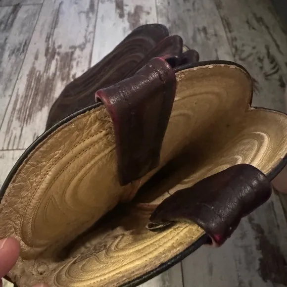 DAN POST LEATHER MENS Western Cowboy Boots sz 9D style 2162