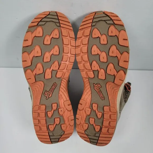 Danner St. Helens Mid 4&quot; Gore-Tex Women's Brown Orange Hiking Boots US Size 7.5