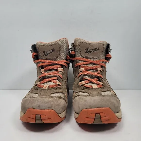 Danner St. Helens Mid 4&quot; Gore-Tex Women's Brown Orange Hiking Boots US Size 7.5