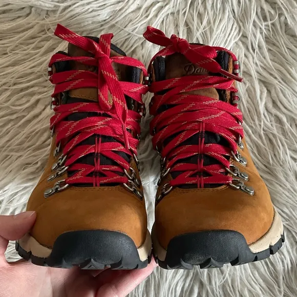 Danners Mountain 600 Leaf GTX Grizzly Brown Leather Lace Up Hiking Boots EUC 7