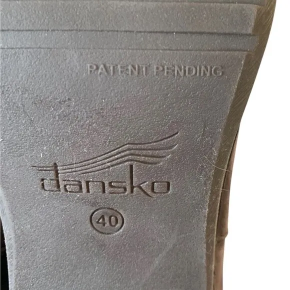 Dansko Hartley Zip Ankle Boot EUR 40 Womens Size 9-9.5 Chocolate Nubuck Leather
