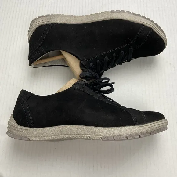 DANSKO Leela Waterproof Nubuck Women's Leather Sneaker EU 37/US 6.5-7 Black