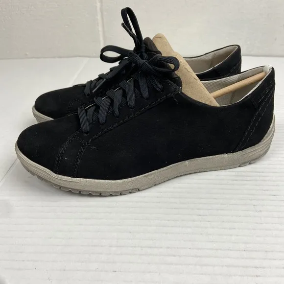 DANSKO Leela Waterproof Nubuck Women's Leather Sneaker EU 37/US 6.5-7 Black