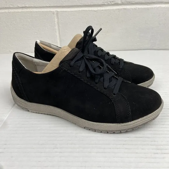 DANSKO Leela Waterproof Nubuck Women's Leather Sneaker EU 37/US 6.5-7 Black