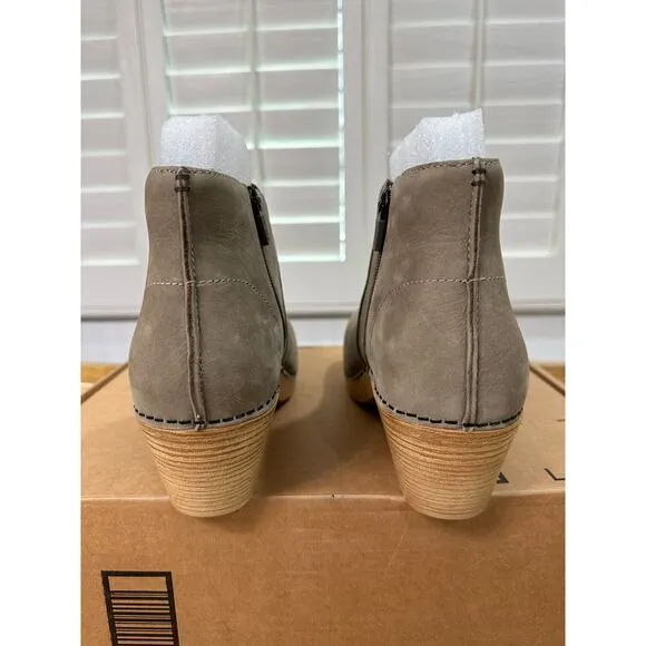 Dansko Maria Taupe Milled Nubuck Boot Size 10.5/11 US 41 EU NWOB Arch Support