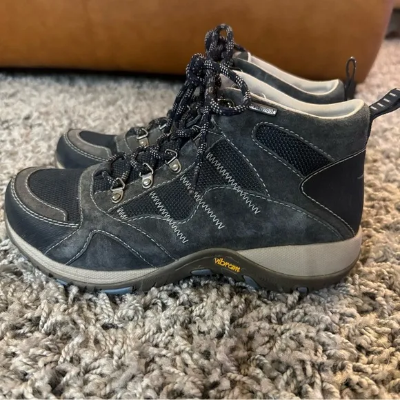 Dansko Paxton Navy Blue Ankle Boots Hiking Size 38 EU US 7.5 orthotic