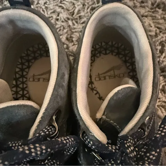Dansko Paxton Navy Blue Ankle Boots Hiking Size 38 EU US 7.5 orthotic