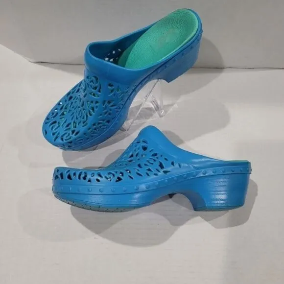 Dansko Pippa Laser Cut Jelly Clogs Size 40