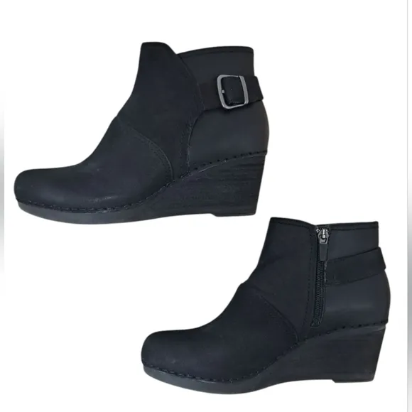 Dansko Shirley Wedge Heel Ankle Boots Size 39