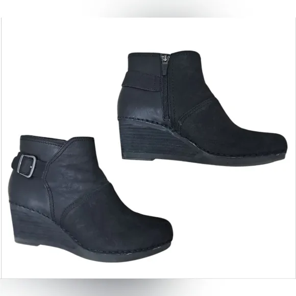 Dansko Shirley Wedge Heel Ankle Boots Size 39