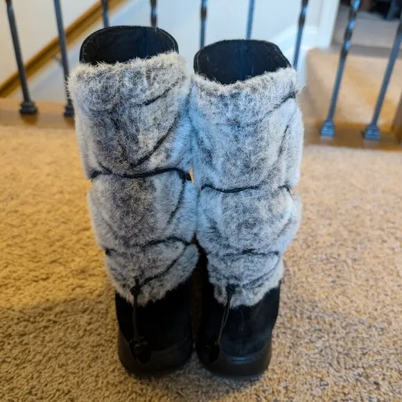 Dansko Suede and Faux Fur Boots Size 40