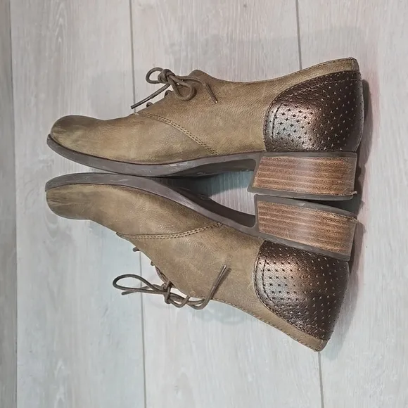Dansko Women Louise Antiqued Oxford Leather Heels Boots shoes sz 41/10.5-11