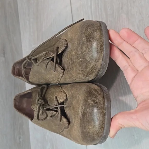 Dansko Women Louise Antiqued Oxford Leather Heels Boots shoes sz 41/10.5-11