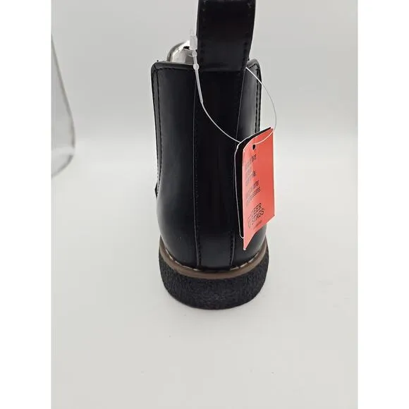 Deer Stags Boots 6 M Zane Chelsea Ankle Booties Black/ Black Leather HTEC.