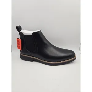 Deer Stags Boots 6 M Zane Chelsea Ankle Booties Black/ Black Leather HTEC.